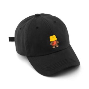 Boné Preto Ursinho Neon